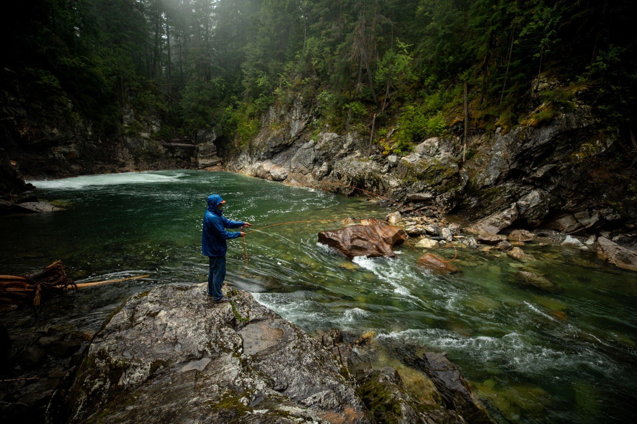 Can you catch trout in the rain