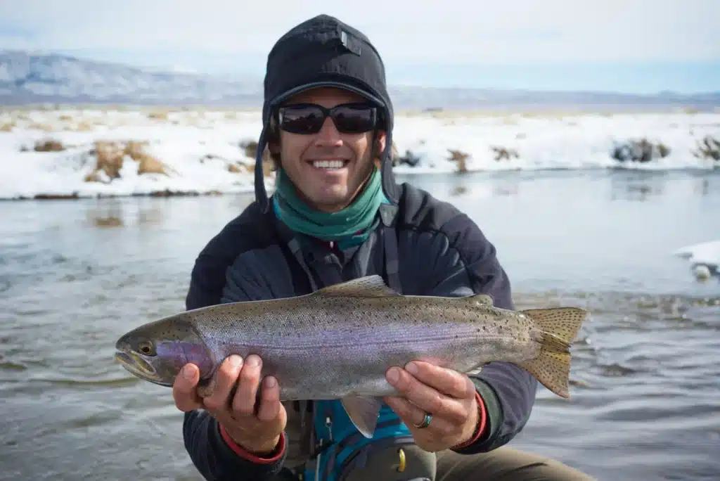 trout fishing in Winter