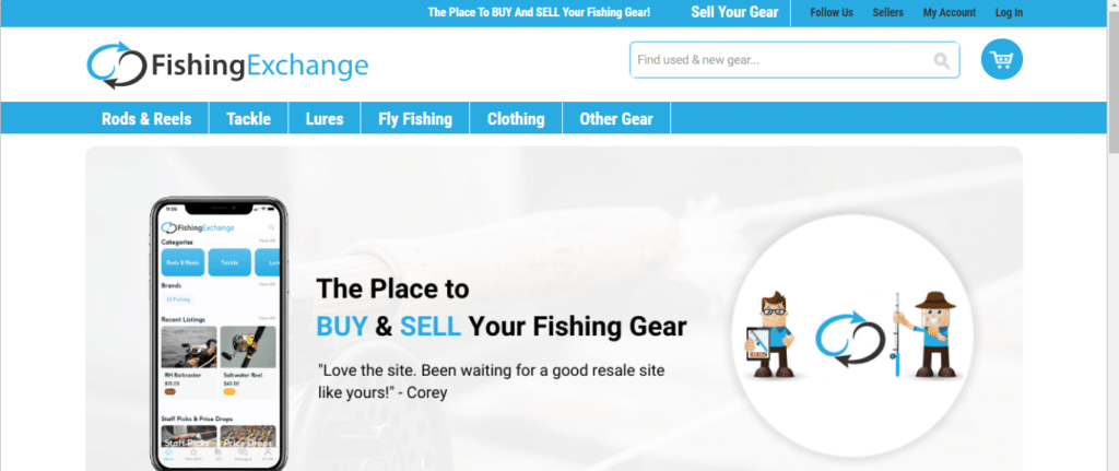  Fishing Exchange to sell fishing gear